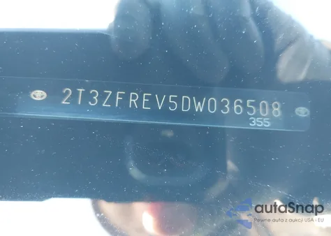 2013 Toyota Rav4 Le from USA, damaged, VIN 2T3ZFREV5DW036508